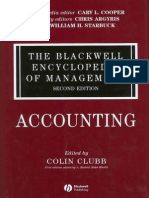Accounting (The Blackwell Enc. of MGMT.) 2nd Ed - C. Clubb (Blackwell, 2005) WW