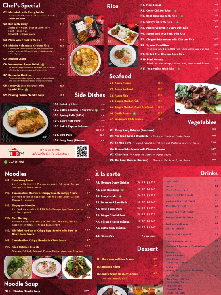 Melting Pot Menus July 2014 PDF Indonesian Cuisine Curry