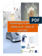 Gestão Da IDI - Modelo e Requisitos NP 4457_Global Score