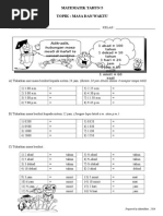 Matematik Tahun 5 Masa Dan Waktu