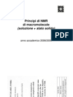Principi Di NMR Di Macromolecole: (Soluzione + Stato Solido)