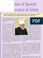 Freedom of Speech & Tolerance in Islam