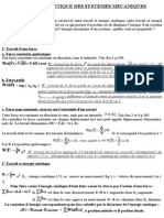 Etude Energetique Des Systemes Mecaniques