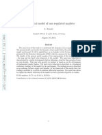 A Dynamical Model of Non Regulated Markets