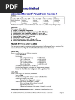 PowerPoint Advanced Practice Actvities