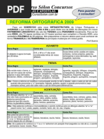 Reforma Ortográfica Curso Sólon