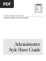 Administrative Manuel Style Sheet Guide - TEMPLATE