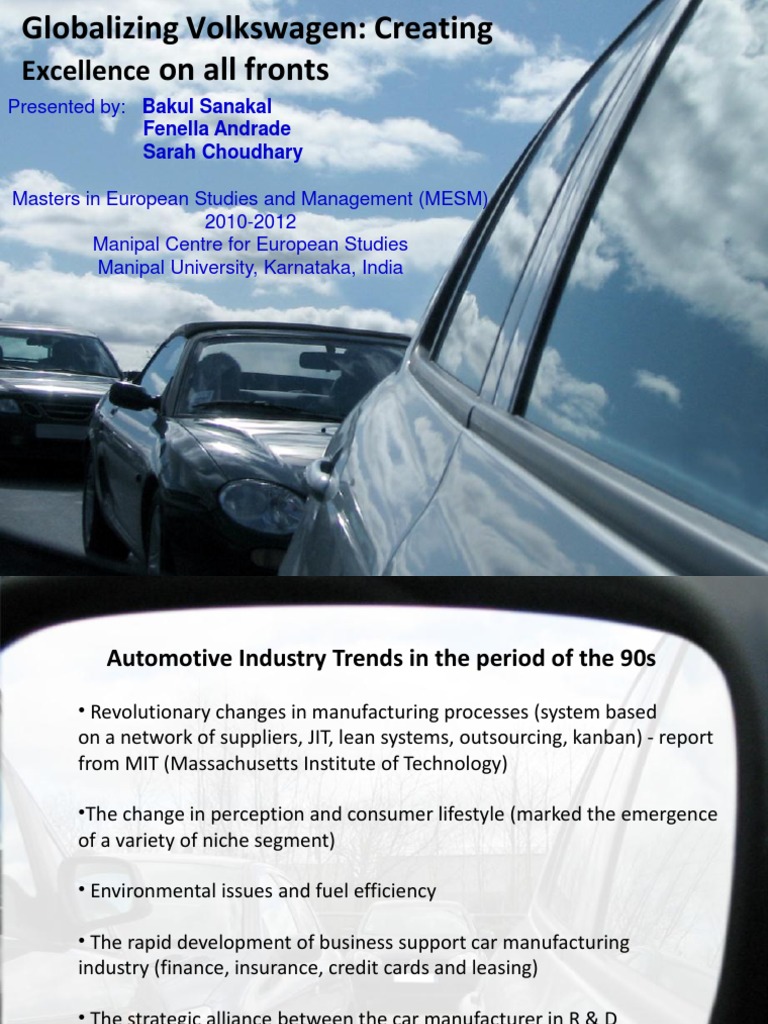 Volkswagen's Global Manufacturing Strategy | PDF | Volkswagen | Audi