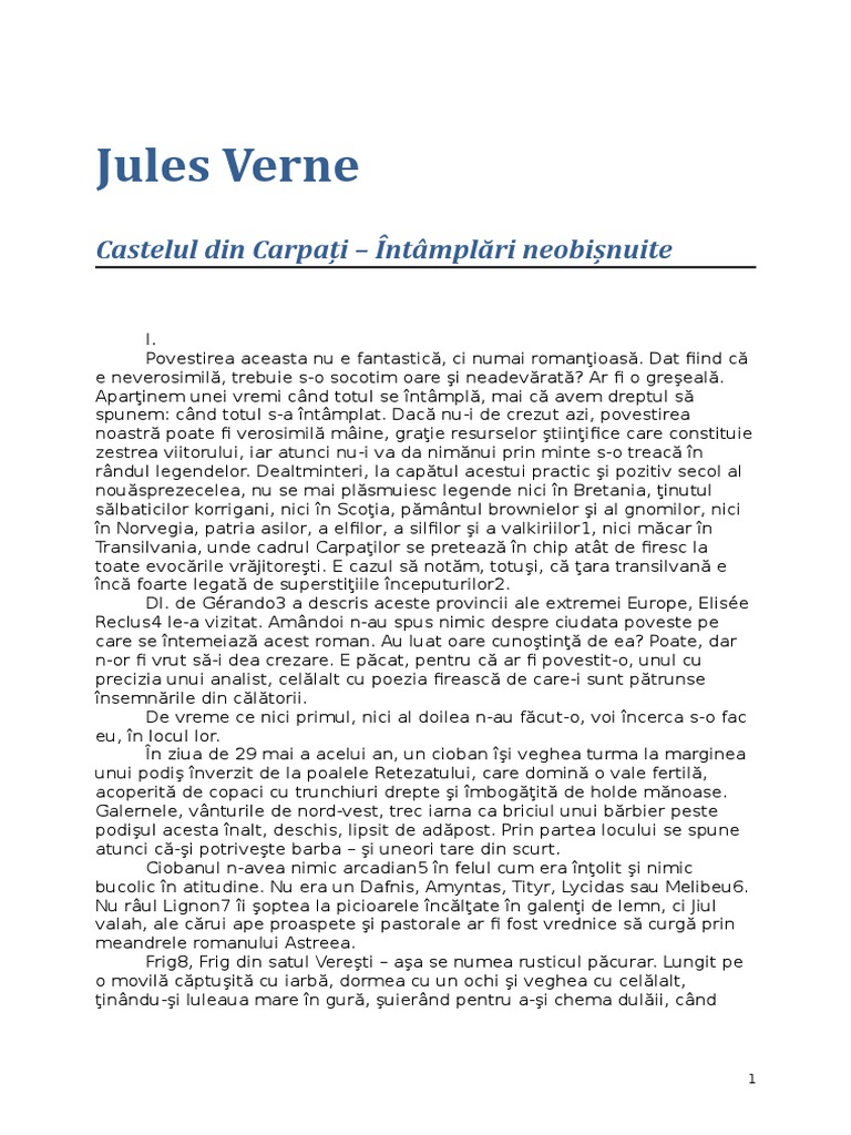 Jules Verne Castelul Din Carpati