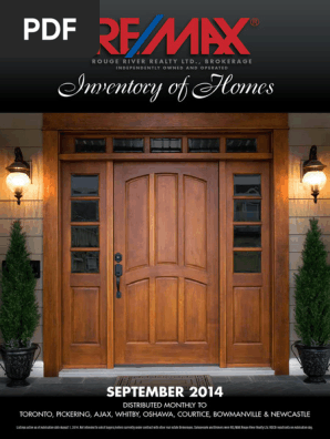 Re Max Rouge River Realty Ltd Inventory Of Homes September 2014