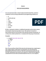 Matlab Programming (Flow Control)