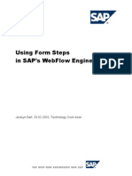 Using Form Steps in A SAP WebFlow Engine