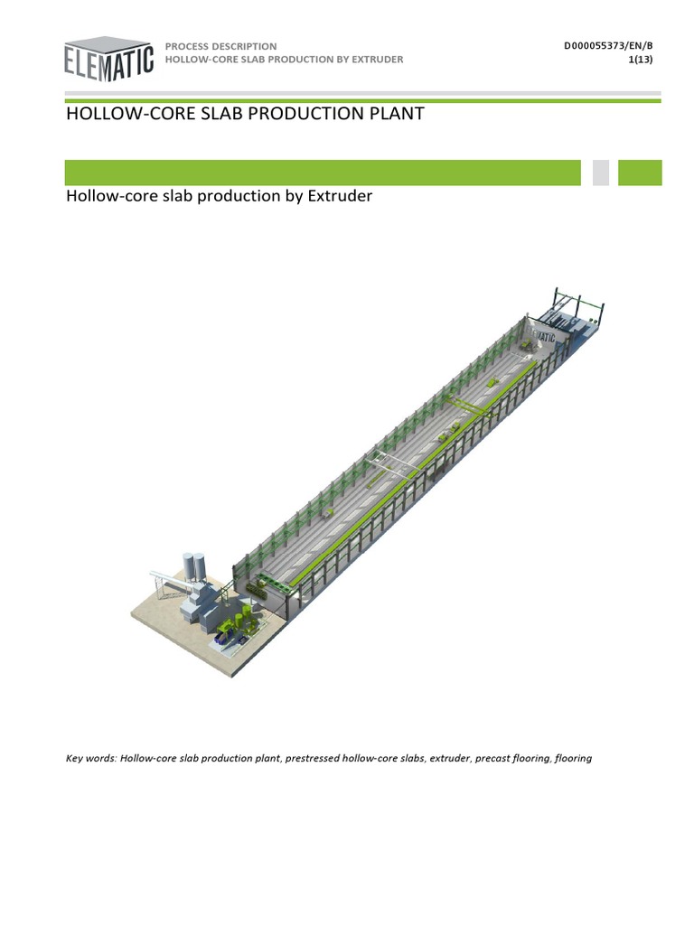 Hollow-Core Slab Production Process | PDF | Prestressed Concrete ...