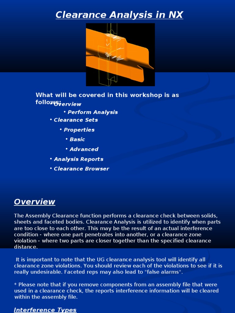 NX Clearance Analysis Workshop Guide | PDF | Icon (Computing) | Menu ...