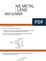 H-plane Metal Plate Lens Antenna