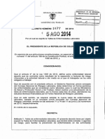 Decreto 1477 de 2014 (Enfermedades Laborales)