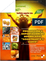 Produccion y Exportacion de Mermeladas de Aguaymanto y Sauco