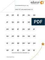 Ejercicio Discriminacion Visual Consonantes - P Q
