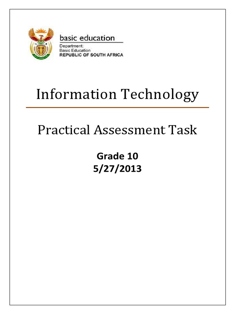 It Grade10 Pat 2013 | PDF | Computer Programming | Software Engineering