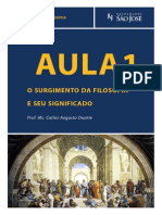 Aula1: O Surgimento Da Filosofia E Seu Significado