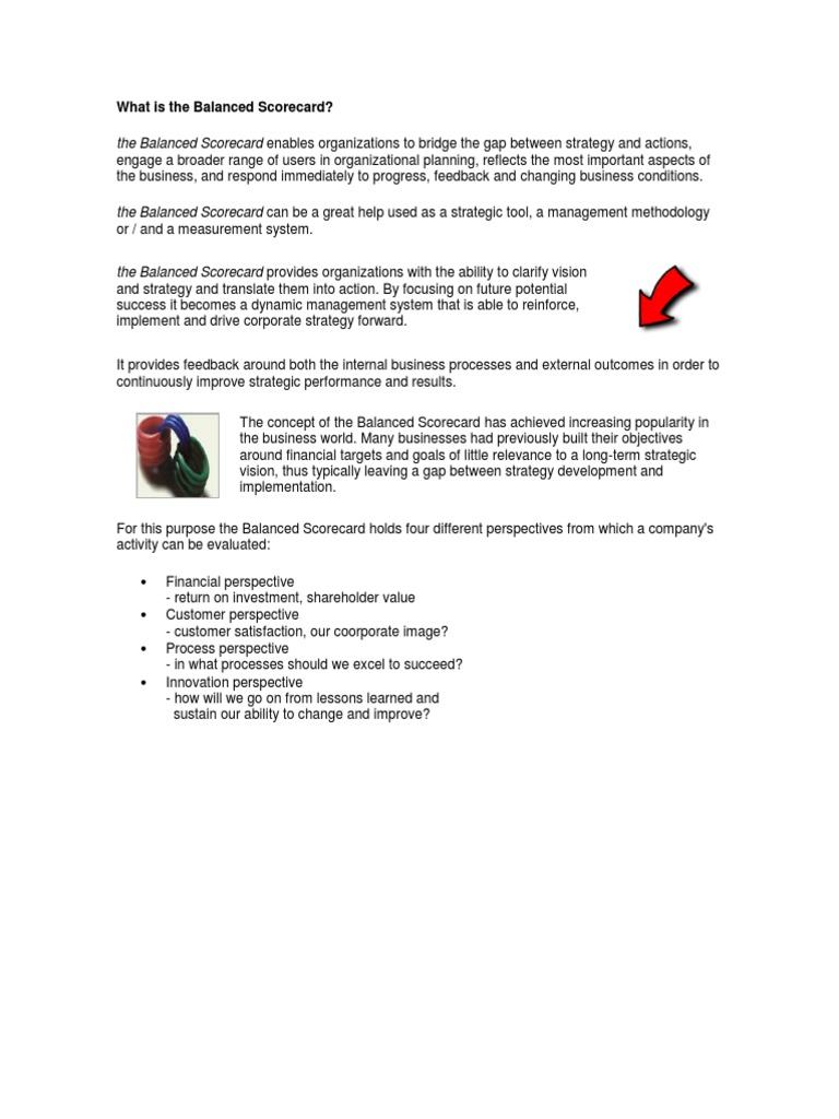 Understanding the Balanced Scorecard | PDF | Career & Growth | Business