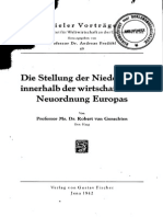 Die Stellung Der Niederlande Innerhalb Der Wirtschaftlichen Neuordnung Europas