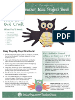 Wise Ol' Owl Craft: What You'll Need