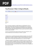 Top Reasons I Hate Living in Brazil... | PDF | Brazil | Business