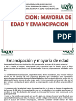 Exposicion Mayoria de Edad y Emancipacion Familiar Completya