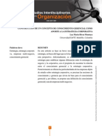 4.1 Construccion de Un Concepto de Conocimiento Gerencial Como Aporte A La Estrategia Corporativa