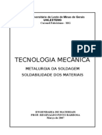 Metalurgia Da Soldagem e Soldabilidade Dos Materiais