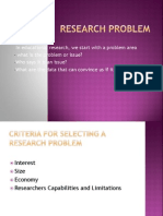 Research Problem Topic 3