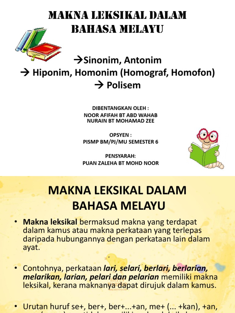 Makna Leksikal Dalam Bahasa Melayu Pdf