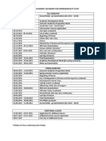 Academic Calendar Undergrad-2014-2015