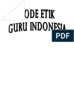 Kode Etik Guru Indonesia