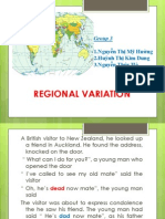 Regional Accent Variations