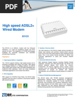 ZXDSL 831CII Datasheet