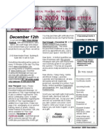 December Newsletter 2009 Color