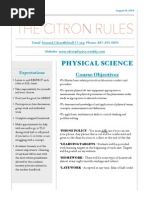 rules and procedures - physical science pdf