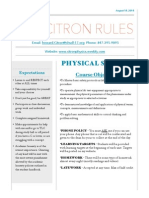 Rules and Procedures - Physical Science PDF