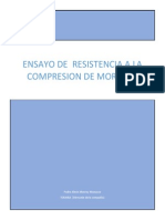 Ensayo de Resistencia A La Compresion de Mortero