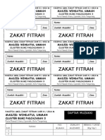 Kupon Zakat Fitrah 1431 H