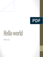 Hello World 1