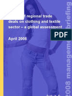 Impact of regional trade deals on clothing and textile sector – a global assessment