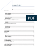 Essential Chemistry Revision Notes for Exams