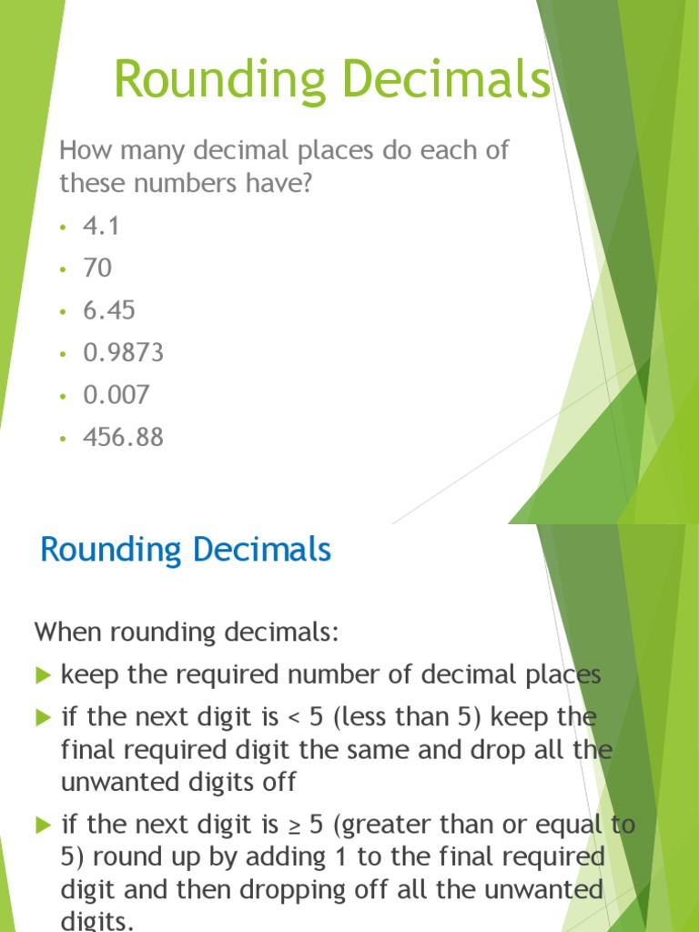 1 rounding decimal places and significant figures | Significant Figures ...