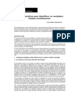 Base Dogmática para Identificar Un Verdadero Estado Constitucional