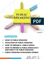 Public Speaking