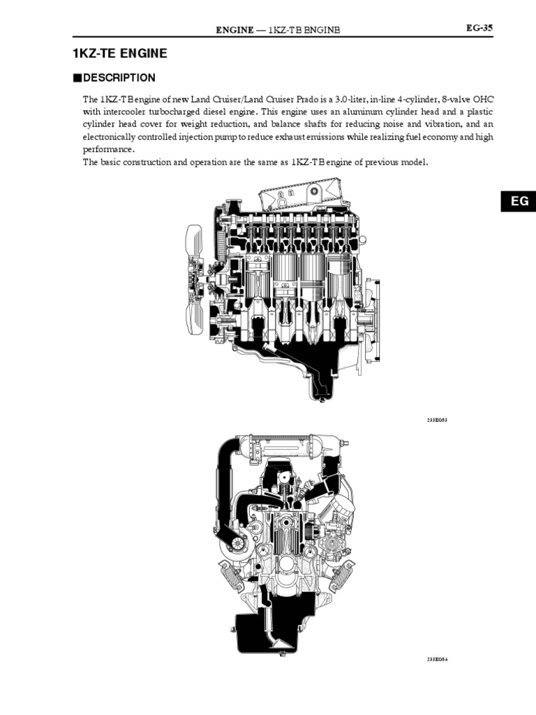 Toyota 1KZ-TE Engine