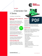 Diesel Generator Set X Series: Specification Sheet